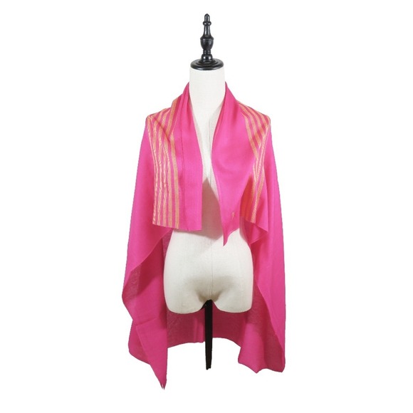 HERMES Pink Silk Scarf - Picture 5 of 7